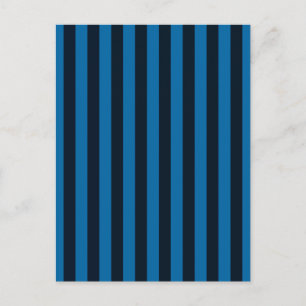 Blue Vertical Stripes Background Customize This! Postcard