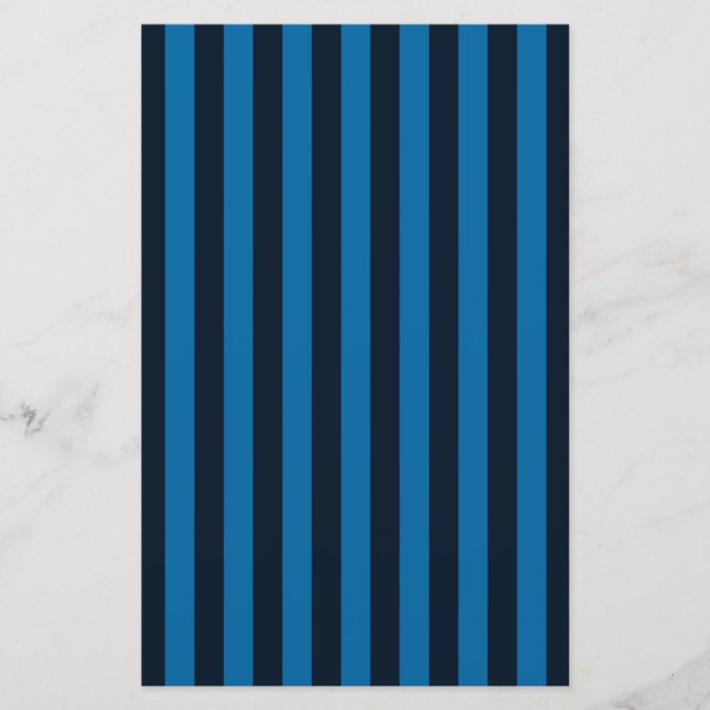 Blue Vertical Stripes Background Customize This! Stationery (Front)
