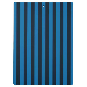 Blue Vertical Stripes Background Decor Clipboard