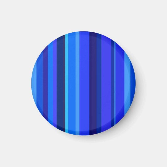 Blue vertical stripes magnet (Front)