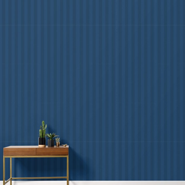  Blue vertical stripes thick Wallpaper (Hallway)