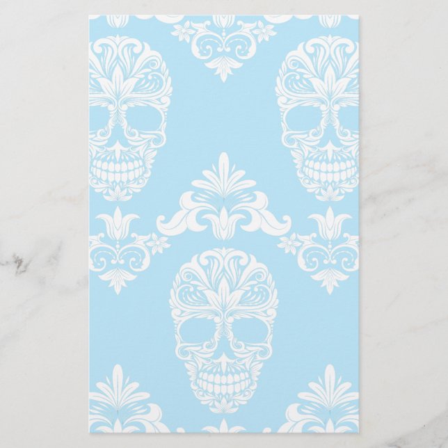 blue victorian skulls (Front)