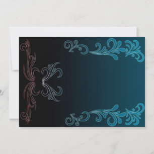 Blue Vines Invitation