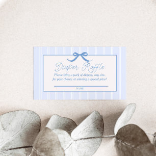 Blue Vintage Citrus Baby Shower Enclosure Card