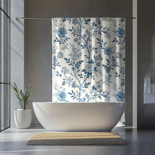 Blue Vintage Floral Pattern