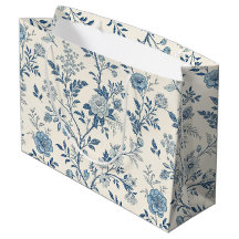Blue Vintage Floral Pattern