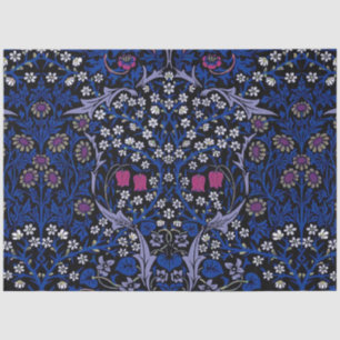 Blue Vintage Floral Pattern, William Morris Tissue Paper