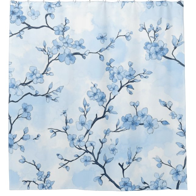 Blue Vintage Floral Toile Pattern (8) (Front)