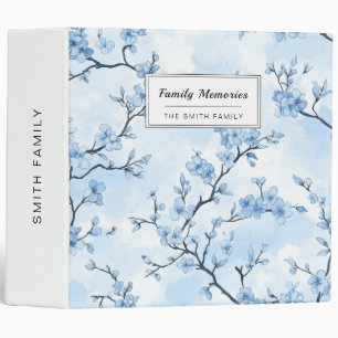Blue Vintage Floral Toile Pattern (8) Binder