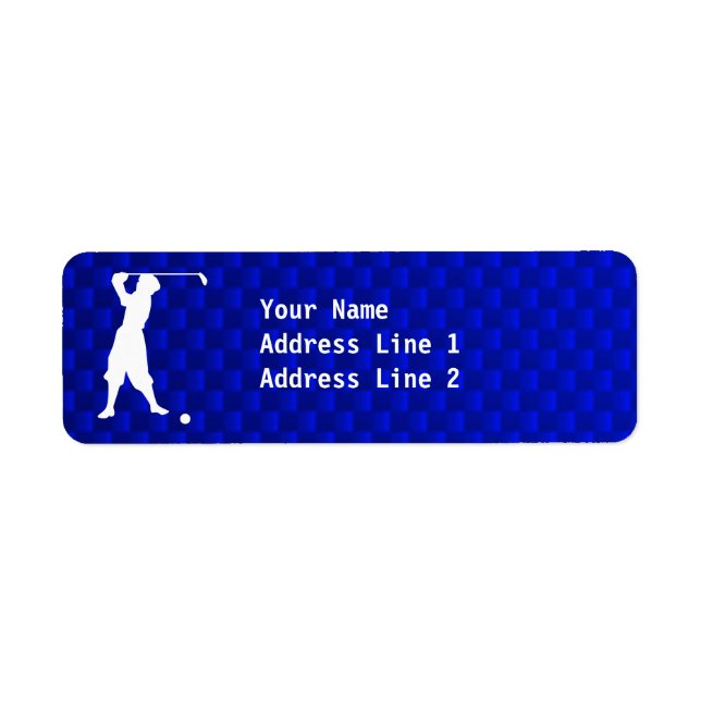 Blue Vintage Golfer (Front)