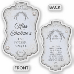 Blue Vintage Lotion Antique Jar Bottle 