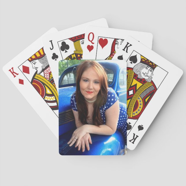 Blue Vintage Playing Cards (Back)