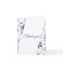 Blue Vintage Romantic Folded