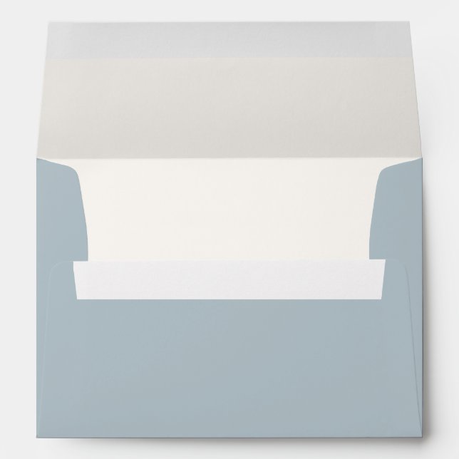 Blue Vintage Train Matching Birthday Party Envelope (Back (Bottom))