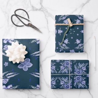 Blue Vintage Wrapping Paper