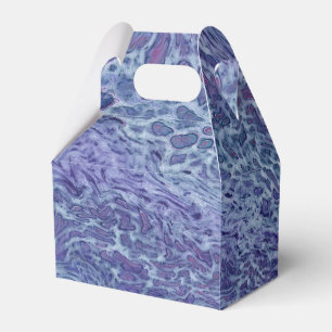 Blue & Violet Acrylic Abstract Fluid Art Favor Box