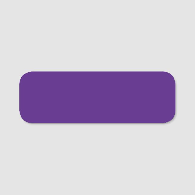 Blue-violet (colour wheel) (solid colour)  name tag (Front)