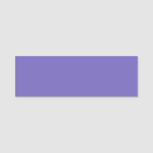 Blue-violet (Crayola) (solid color) Name Tag