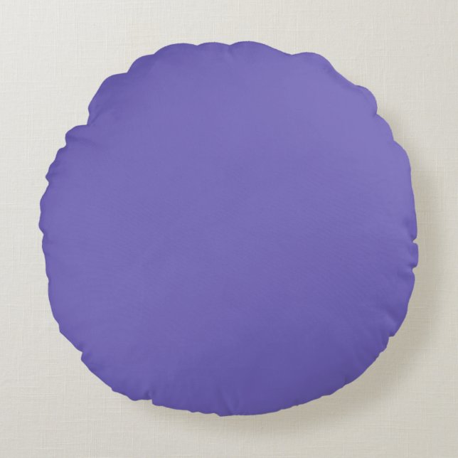 Blue-violet (Crayola)(solid colour)  Round Pillow (Front)