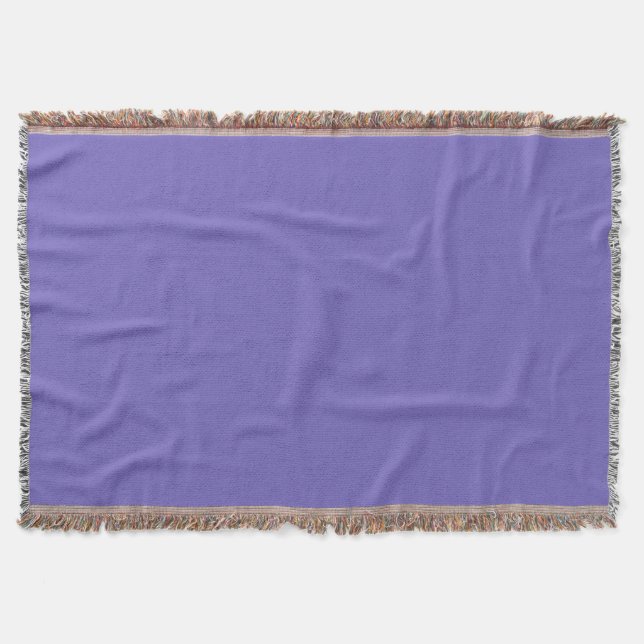 Blue-violet (Crayola)(solid colour)  Throw Blanket (Front)