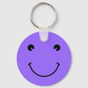 Blue Violet Face Keychain