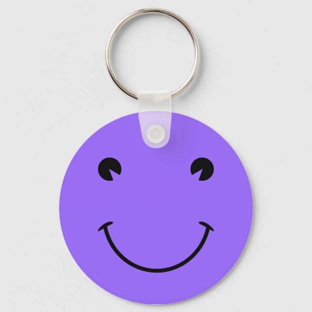 Blue Violet Face Keychain (Front)