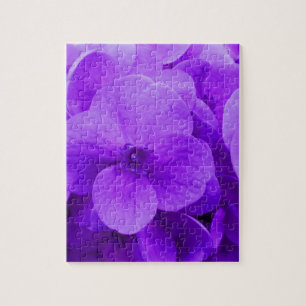 Blue Violet Hydrangea Jigsaw Puzzle