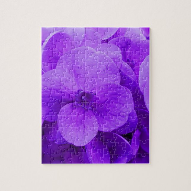 Blue Violet Hydrangea Jigsaw Puzzle (Vertical)