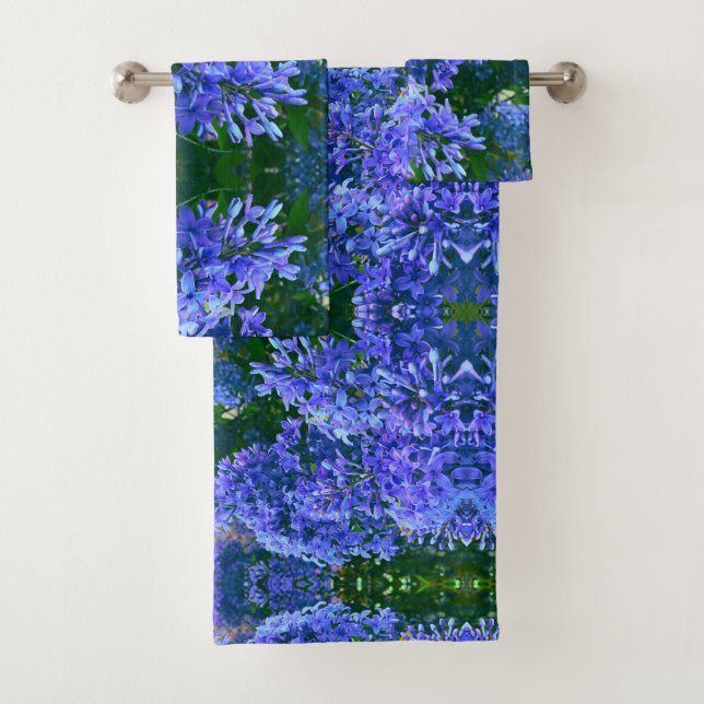 Blue violet lilas romantique bleu floral photo (En situation)