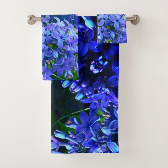 Blue violet lilas romantique bleu floral photo (En situation)