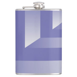 Blue violet shades hip flask