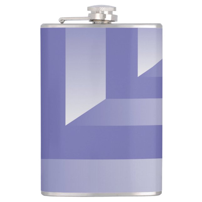 Blue violet shades hip flask (Front)