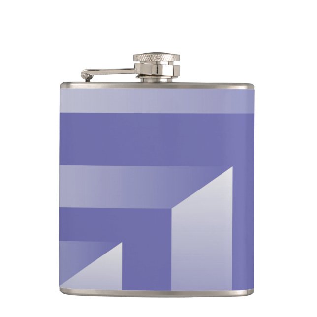 Blue violet shades hip flask (Front)