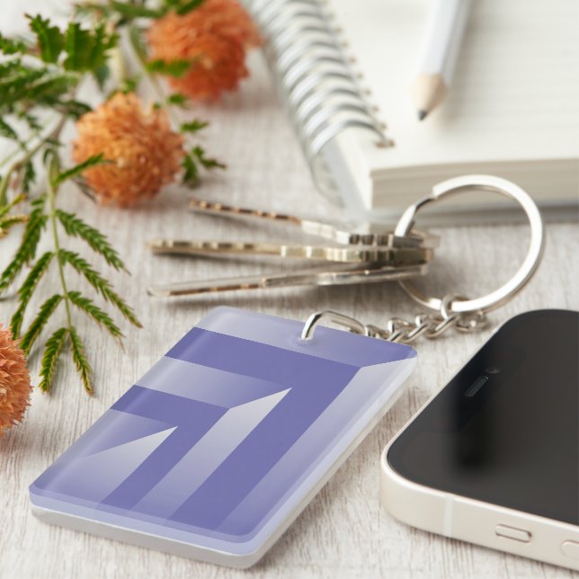 Blue violet shades keychain (Front Right)
