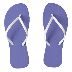 Blue Violet Solid Colour Flip Flops