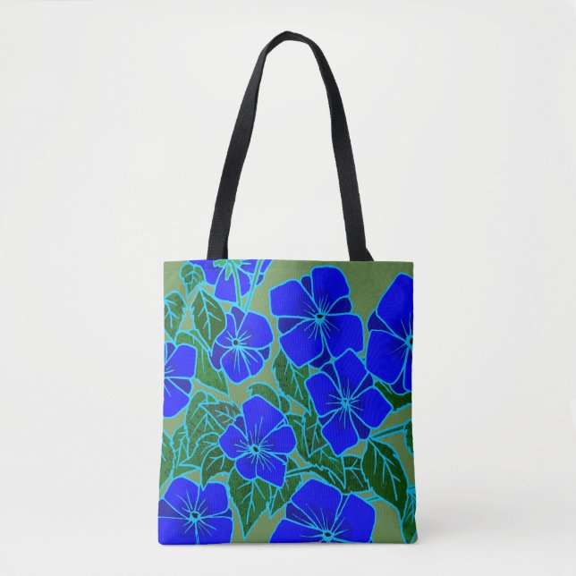 Blue Violets #6 Tote Bag (Front)