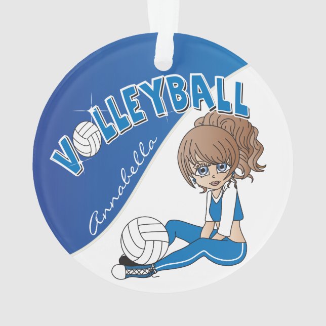 Blue Volleyball 🏐 Diva Girl Player (dos)