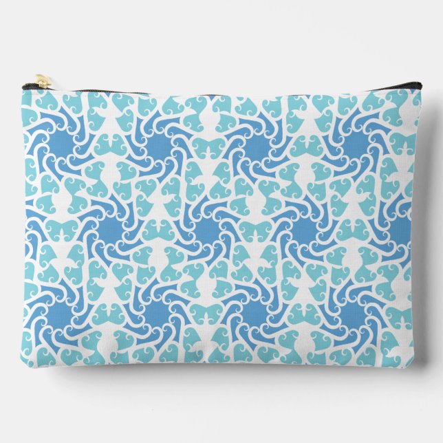 Blue Vortex Accessory Pouch (Front)