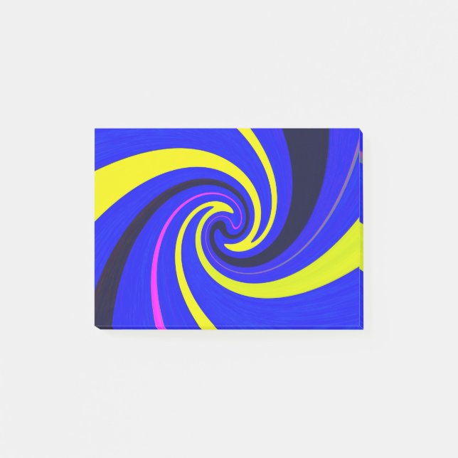 Blue vortex post-it notes (Front)