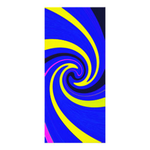 Blue vortex rack card