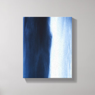 Blue Water Abstract Canvas Print