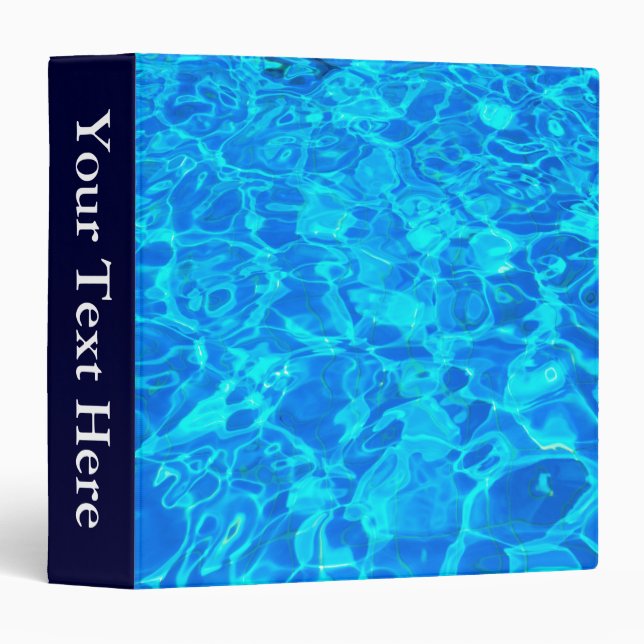 blue water background 1.5" Binder (Front/Spine)
