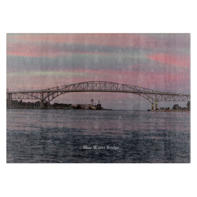 Blue Water Bridge cutting board (Front)