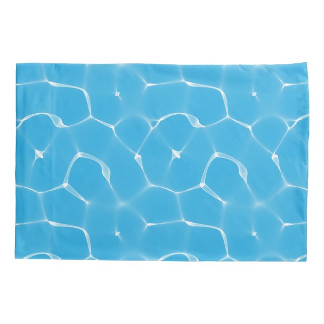 Blue water caustics for swimming Dream Pillowcase (Back)
