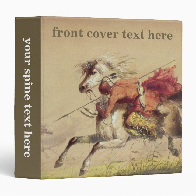 Blue Water Creek Battle By Alfred Jacob Miller Binder (Front/Spine)