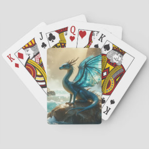 blue water dragon playing cards