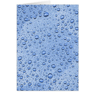 Blue water droplets