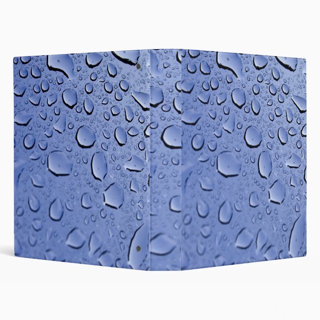 Blue Water Droplets Binder (Background)