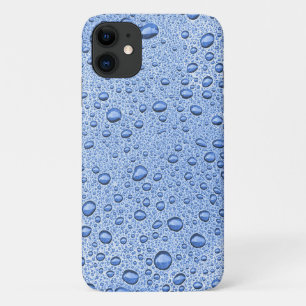 Blue water droplets iPhone 11 case
