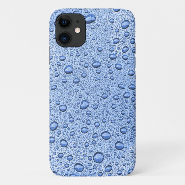 Blue water droplets Case-Mate iPhone case (Back)
